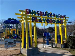 Simsbury Farms Playground Sign